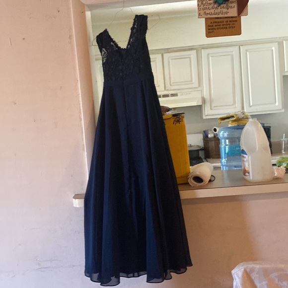 Beautiful navy blue dress party party sexy crazy cool - Picture 4 of 8